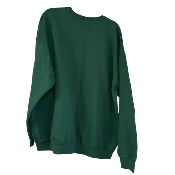 Wolf Pack Forest Green Crewneck Oversized Sweatshirt Unisex 2X Cozy Comfy Casual - Picture 3 of 11